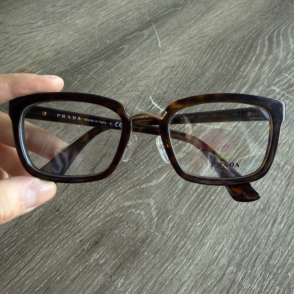 Prada Tortoiseshell Eyeglass Frames - image 1